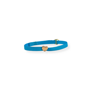 BRACCIALE AZZURRO CON CUORE MON PETIT