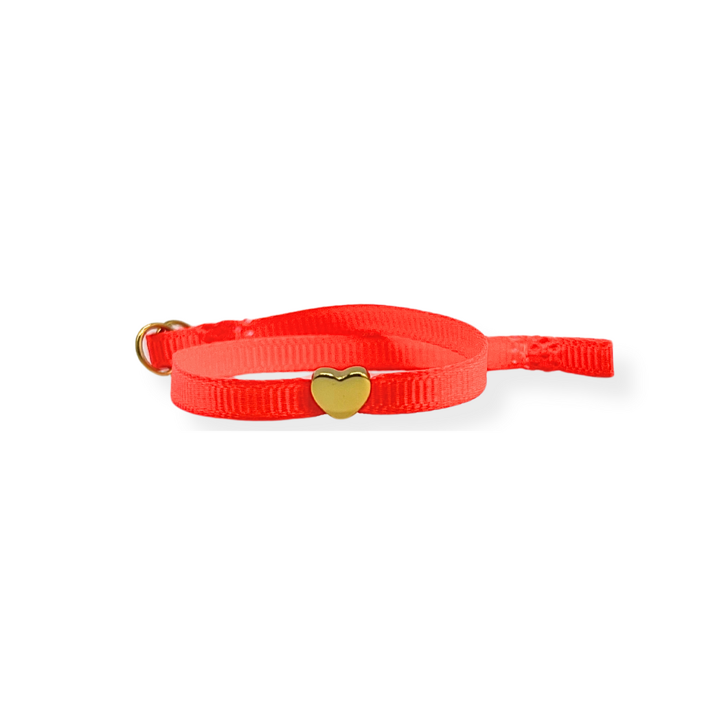 BRACCIALE ARANCIO FLUO CUORE MON PETIT