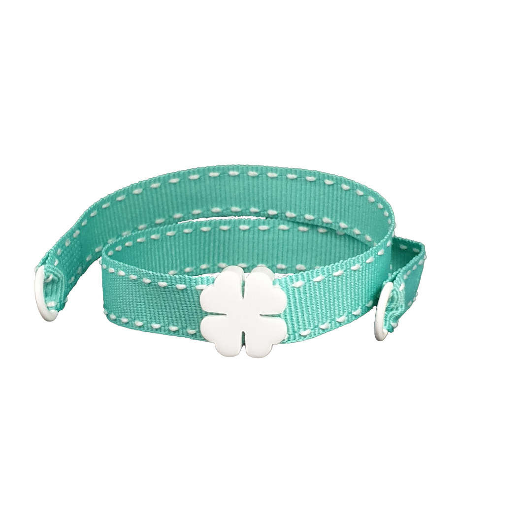 BRACCIALE ACQUA QUADRIFOGLIO BIANCO