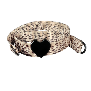 BRACCIALE LEOPARD CUORE NERO