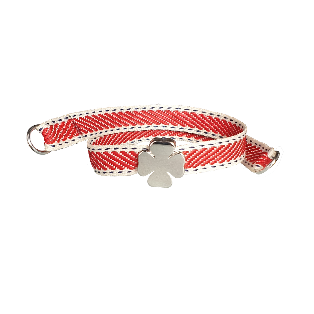 BRACCIALE ROSSO TRAP QUADRIFOGLIO PALLADIO