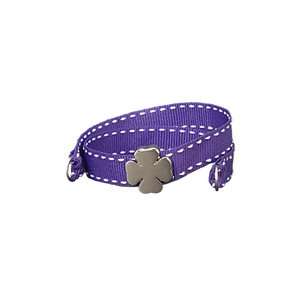 BRACCIALE VIOLA QUADRIFOGLIO PALLADIO