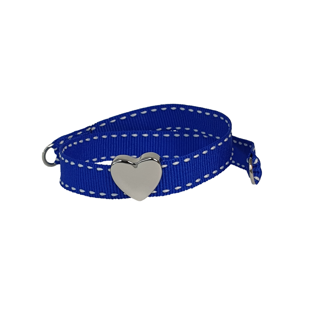 BRACCIALE BLU LACCA CUORE PALLADIO