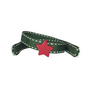 BRACCIALE VERDE BOSCO STELLA ROSSA