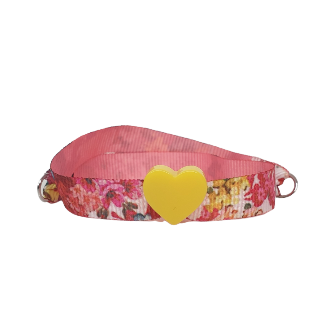 BRACCIALE FLOWER CUORE GIALLO