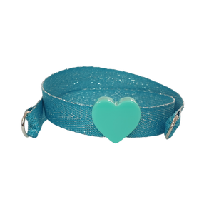 BRACCIALE TURCHESE LAME' CUORE ACQUA