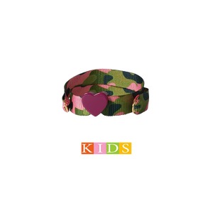 BRACCIALE KIDS CAMOUFLAGE ROSA CUORE BOUGANVILLE