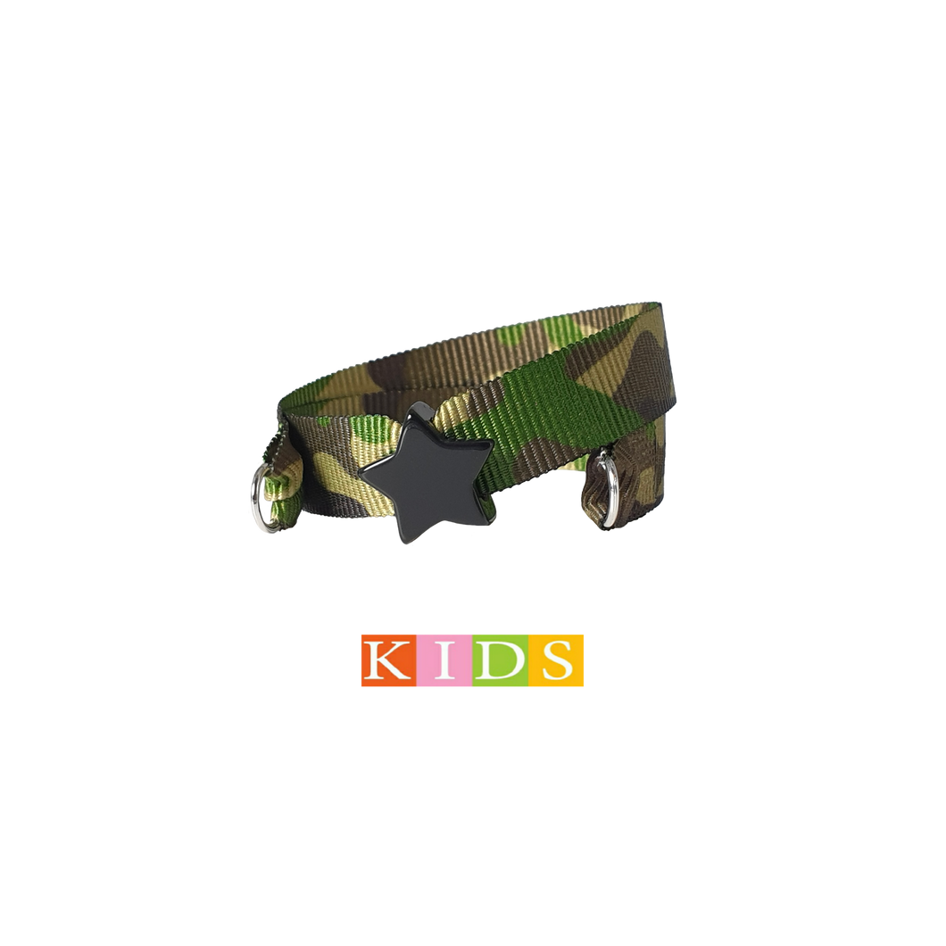 BRACCIALE KIDS CAMOUFLAGE STELLA NERA