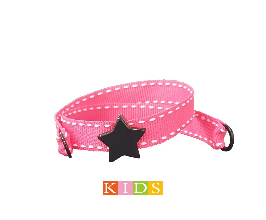 BRACCIALE KIDS ROSA STELLA NERA