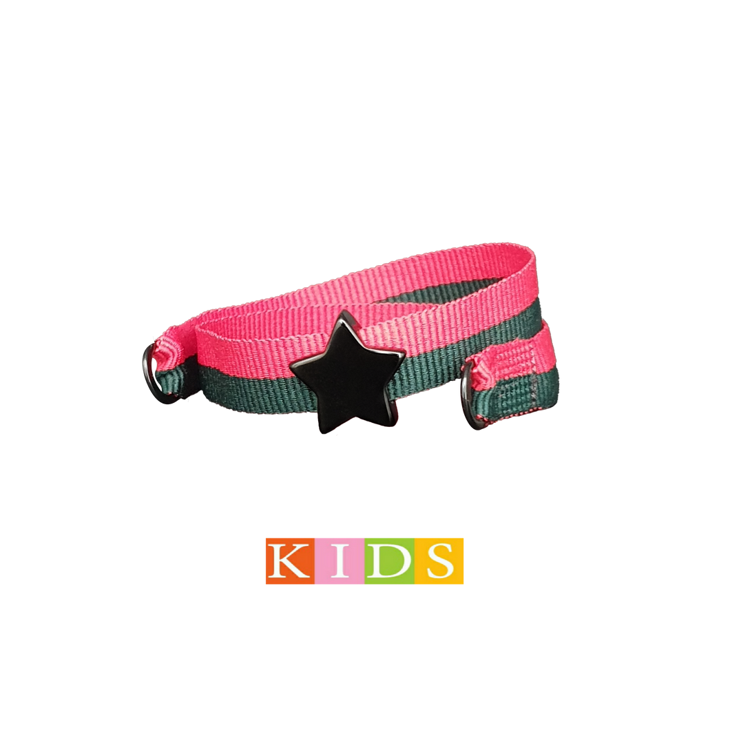 BRACCIALE KIDS VERDE/ROSSO STELLA NERA