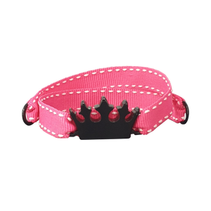 BRACCIALE ROSA CORONA NERA